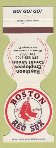 Matchbook Cover - Boston Red Sox Baseball 1981 Raytheon Credit Union