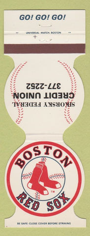 Matchbook Cover - Boston Red Sox Baseball 1981 Sikorsky Federal Credit Union