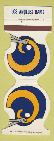 Matchbook Cover - Los Angeles Rams Football 1980 Refrigeration Santa Ana CA