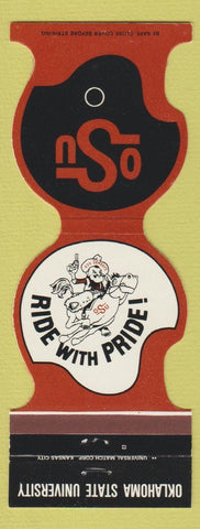 Matchbook Cover - Oklahoma State Cowboys 1982 Kwik Kopy Tulsa OK