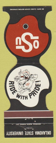 Matchbook Cover - Oklahoma State Cowboys 1981 Bank Weatherford OK