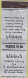 Matchbook Cover - Shirley's BBQ Chicago IL?