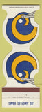 Matchbook Cover - Los Angeles Rams Football 1980 Sun Screens Huntington Beach CA