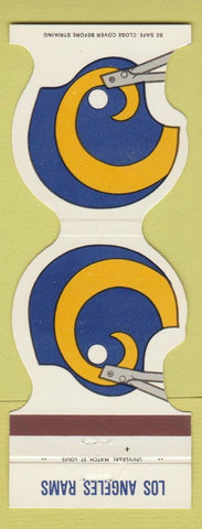 Matchbook Cover - Los Angeles Rams Football 1980 Sun Screens Huntington Beach CA