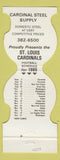 Matchbook Cover - St Louis Cardinals Football 1985 Steel Supply