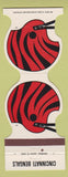 Matchbook Cover - Cincinnati Bengals Football 1982 Buckeye Savings