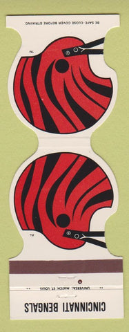 Matchbook Cover - Cincinnati Bengals Football 1982 Buckeye Savings