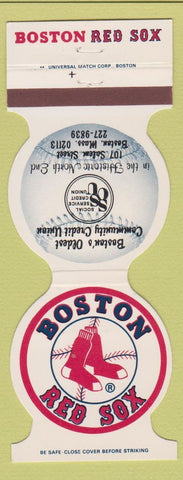 Matchbook Cover - Boston Red Sox Baseball 1983 Social Service CU Boston MA