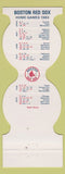 Matchbook Cover - Boston Red Sox Baseball 1983 Social Service CU Boston MA
