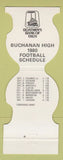 Matchbook Cover - Buchanan High Trojans Football 1980 Boatmen's Bank Troy MO