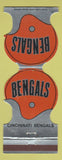 Matchbook Cover - Cincinnati Bengals Football 1977 Hunter Savings
