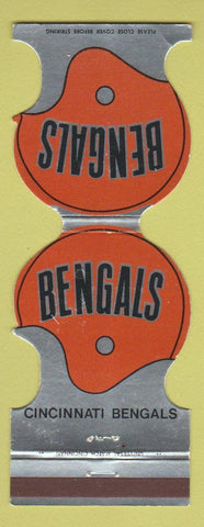 Matchbook Cover - Cincinnati Bengals Football 1977 Hunter Savings