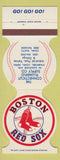 Matchbook Cover - Boston Red Sox Baseball 1980 CT Plumbing Supply Stamford