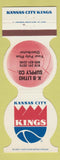 Matchbook Cover - Kansas City Kings Basketball 1981-82 KB Litho Supply