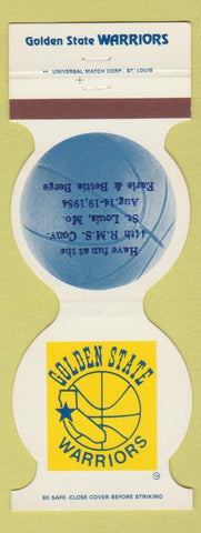 Matchbook Cover - Golden State Warriors Basketball 1982-83 RMS Convention