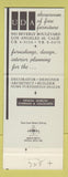 Matchbook Cover - UDA Furniture Los Angeles CA
