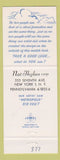 Matchbook Cover - Nat Thylan Furs New York City