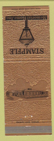 Matchbook Cover - Stampfle Memorial Home Funeral Akron OH