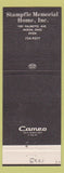 Matchbook Cover - Stampfle Memorial Home Funeral Akron OH