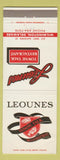 Matchbook Cover - Leounes Towne Talk Restaurant Wilmington DE