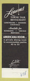 Matchbook Cover - Leounes Towne Talk Restaurant Wilmington DE