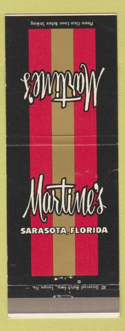 Matchbook Cover - Martine's Sarasota FL