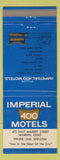 Matchbook Cover - Imperial 400 Motel Warren OH