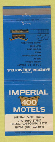 Matchbook Cover - Imperial 400 Motel Fresno CA