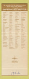 Matchbook Cover - Imperial 400 Motel Fresno CA