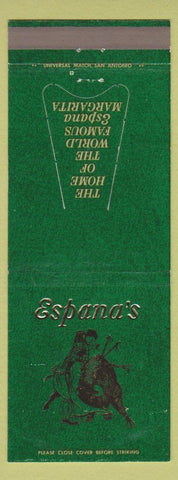 Matchbook Cover - Espana's Mexican Restaurant Los Banos CA