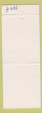 Matchbook Cover - Kodiak Inn AK Tired Wolf