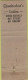 Matchbook Cover - Chamberlain's Lotion beauty product Universal 30's long