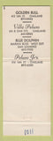 Matchbook Cover - Peluso's Restaurant Oakland San Leandro CA