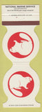 Matchbook Cover National Marine Service Nicor Norvolk VA Houston TX New Orleans
