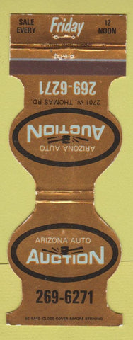 Matchbook Cover - Arizona Auto Auction Phoenix?