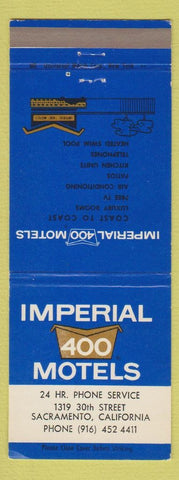 Matchbook Cover - Imperial 400 Motel Sacramento CA