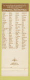 Matchbook Cover - Imperial 400 Motel Sacramento CA