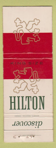Matchbook Cover - Hilton Ciagrettes Sweden