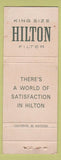 Matchbook Cover - Hilton Ciagrettes Sweden