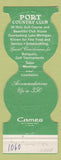 Matchbook Cover - Port Country Club golf Port Washington WI