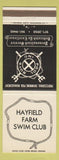 Matchbook Cover - Hayfield Farm Swim Club