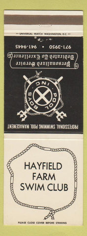Matchbook Cover - Hayfield Farm Swim Club