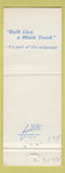 Matchbook Cover - Mack Trucks 75th Honolulu Hawaii