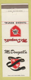 Matchbook Cover - McDougall's Laundry Cleaners Tuxedo San Antonio TX