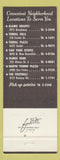 Matchbook Cover - McDougall's Laundry Cleaners Tuxedo San Antonio TX