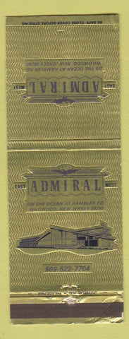 Matchbook Cover - Admiral Wildwood NJ hotel