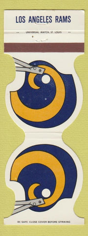 Matchbook Cover - Los Angeles Rams Football 1981 KMPC Radio WEAR
