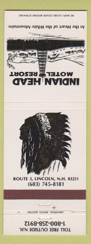 Matchbook Cover - Indian Head Motel Resort Lincoln NH
