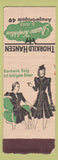 Matchbook Cover - Thorkild Hansen Dame Konfektion Danish Women's Clothes WEAR