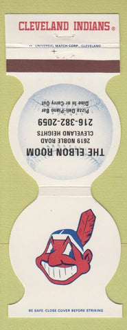 Matchbook Cover Cleveland Indians Baseball 1982 Elbon Room Cleveland Heights OH